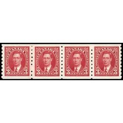 canada stamp 240 strip king george vi 1937