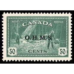canada stamp o official o9 lumbering 50 1949 M VF 040
