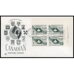 canada stamp 437 maple leaf and icy symbol 5 1965 FDC UR 024