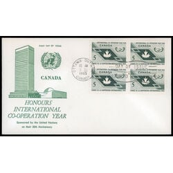 canada stamp 437 maple leaf and icy symbol 5 1965 FDC BLOCK 022