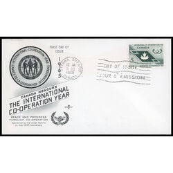 canada stamp 437 maple leaf and icy symbol 5 1965 FDC PC 027