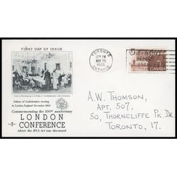 canada stamp 448 canadian delegation 5 1966 FDC PC 036