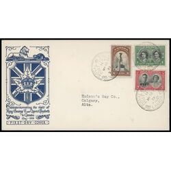 canada stamp 246 8 fdc royal vist 1939 FDC COMBO 047