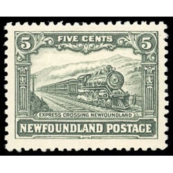 newfoundland stamp 167 express train 5 1929 M VFNH 004