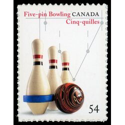 canada stamp 2338a five pin bowling 54 2009