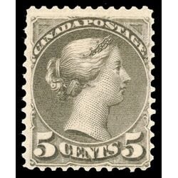 canada stamp 42 queen victoria 5 1888 M F 051