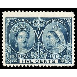 canada stamp 54 queen victoria diamond jubilee 5 1897 M VFNH 086