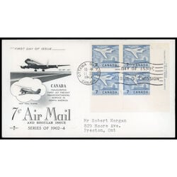 canada stamp 414 jet plane ottawa 7 1964 FDC LR 032