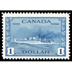 canada stamp 262 tribal class destroyer royal canadian navy 1 1942 M VFNH 061