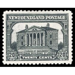 newfoundland stamp 171 colonial building st john s 20 1930 M VF 013