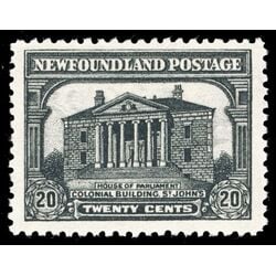 newfoundland stamp 171 colonial building st john s 20 1930 M VF 014