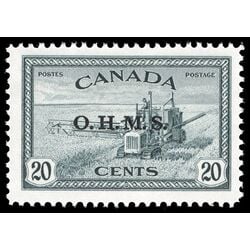 canada stamp o official o8 combine harvesting 20 1949 M VFNH 009