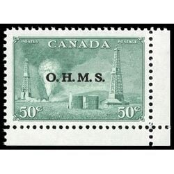 canada stamp o official o11 oil wells 50 1950 M VFNH 028