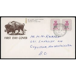 canada stamp 470 woman and ballot box 5 1967 FDC PC 018