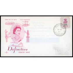 canada stamp 470 woman and ballot box 5 1967 FDC PC 019