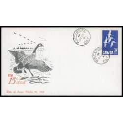 canada stamp 415 canada goose 15 1963 FDC PC 047