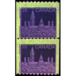 canada stamp 1194a pair parliament 1989 M NH 002