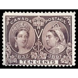 canada stamp 57 queen victoria diamond jubilee 10 1897 M F VF 109