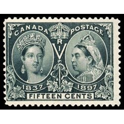 canada stamp 58 queen victoria diamond jubilee 15 1897 M F VF 079