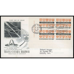 canada stamp 400 provincial coats of arms 5 1962 FDC LL 043