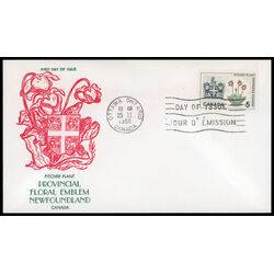 canada stamp 427 newfoundland pitcher plant 5 1966 FDC PC 018