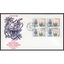 canada stamp 428 yukon fireweed 5 1966 FDC UL 024