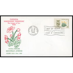 canada stamp 429 northwest territories mountain avens 5 1966 FDC PC 017