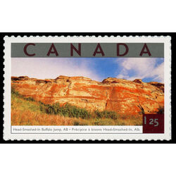 canada stamp 1953c head smashed in buffalo jump ab 1 25 2002