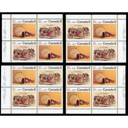 canada stamp 575a subarctic indians 1975 PB SET