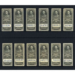canada revenue stamp fwm60 71 weights and measures george v complete set 1930 M VFNH 001