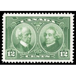 canada stamp 147 laurier macdonald 12 1927 M XFNH 016