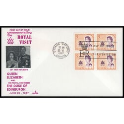 canada stamp 471 queen elizabeth ii and centennial symbol 5 1967 FDC BLOCK 030
