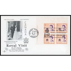 canada stamp 471 queen elizabeth ii and centennial symbol 5 1967 FDC UL 041