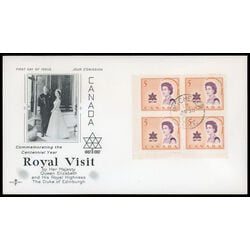 canada stamp 471 queen elizabeth ii and centennial symbol 5 1967 FDC LL 043