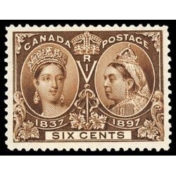 canada stamp 55 queen victoria diamond jubilee 6 1897 M XFNH 076