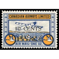 canada stamp cl air mail semi official cl52 canadian airways ltd 10 1932 M NH 009
