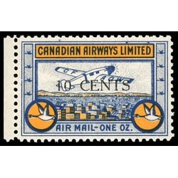 canada stamp cl air mail semi official cl52 canadian airways ltd 10 1932 M NH 010