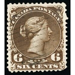 canada stamp 27f queen victoria 6 1868 U VF 008