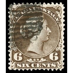 canada stamp 27f queen victoria 6 1868 U F VF 009