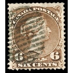 canada stamp 27 queen victoria 6 1868 U F VF 049