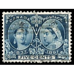 canada stamp 54 queen victoria diamond jubilee 5 1897 U VF 087