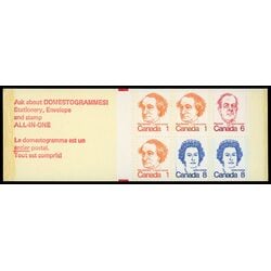 canada stamp bk booklets bk74 caricature definitives 25 1974 M VFNH 018