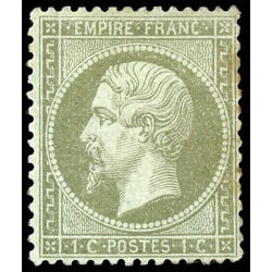 france stamp 22a emperor napoleon iii 1 1862