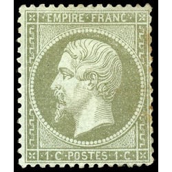 france stamp 22a emperor napoleon iii 1 1862 M 001