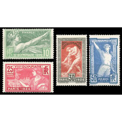 france stamp 198 201 8th olympic games paris 1924