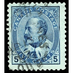 canada stamp 91 edward vii 5 1903 U F VF 057