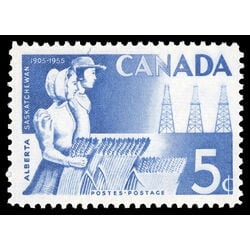 canada stamp 355 wheat and oil 5 1955 M VFNH 042