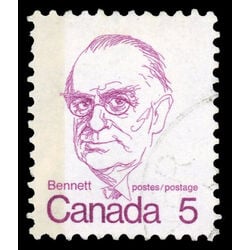 canada stamp 590 richard b bennett 5 1973 U VF 017