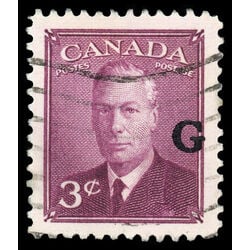 canada stamp o official o18 king george vi postes postage 3 1950 U VF 037