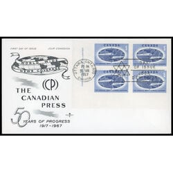 canada stamp 473 globe 5 1967 FDC LL 021
